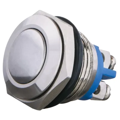 TY 16-231A Scr Кнопка металлическая выпуклая, (винтовое соединение), 1NO. ACKO A0140010085
