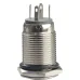 TYJ 16-261 Кнопка металева пласка з підсвічуванням, 1NO+1NC, жовта 220V.