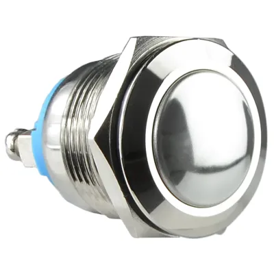 TY 19-231A Scr Кнопка металлическая выпуклая, (винтовое соединение), 1NO. ACKO A0140010105