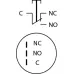 TYJ 19-211 Кнопка металлическая плоская, 1NO + 1NC.