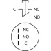 TYJ 19-311 Кнопка металлическая плоская с фикс., 1NO + 1NC.