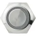 TYJ 19-271 Кнопка металлическая плоская с подсветкой, 1NO + 1NC, красная 220V.