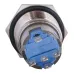 TYJ 19-271 Кнопка металева пласка з підсвічуванням, 1NO+1NC, жовта 220V.