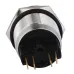 TYJ 22-311 Кнопка металлическая плоская с фикс., 1NO + 1NC.