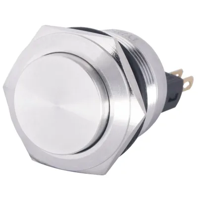 TYJ 22-221 Кнопка металлическая с выступлением, 1NO + 1NC. ACKO A0140010126