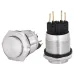 TYJ 22-321 Кнопка металлическая звиступом с фикс., 1NO + 1NC.