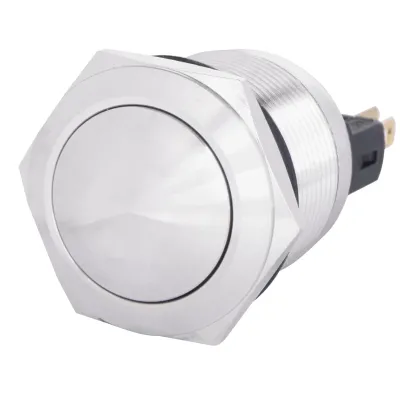 TYJ 22-231 Кнопка металлическая выпуклая, 1NO + 1NC. ACKO A0140010128