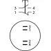 TYJ 22-231 Кнопка металлическая выпуклая, 1NO + 1NC.