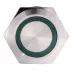 TYJ 22-271 Кнопка металлическая плоская с подсветкой, 1NO + 1NC, зеленый 220V.