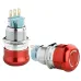 TY 19C-S11/1 Кнопка металева Повернення поворотом 1NO+1NC.