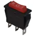 KCD3-103 R/B Переключатель 1 кл. Перекидной (красный)