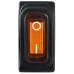 KCD3-101NW YL/B 220V Переключатель 1 кл. Вологозах. Желтый с подсветкой