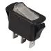 KCD3-101N-12 WH/B 220V Переключатель 1 кл. Белый с подсветкой