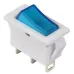 KCD3-101N-13 BL/WH 220V Переключатель 1 кл. Синий с подсветкой
