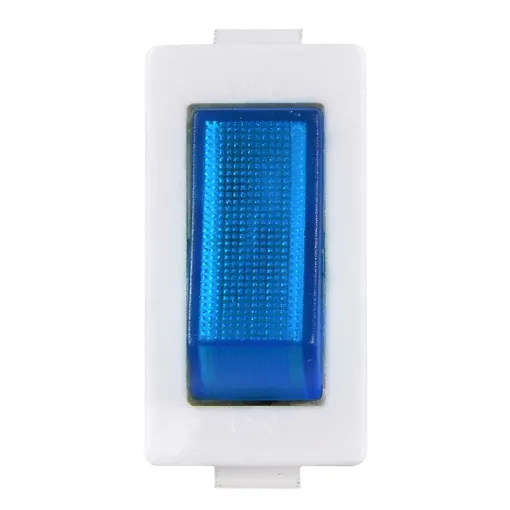 KCD3-101N-13 BL/WH 220V Переключатель 1 кл. Синий с подсветкой