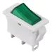 KCD3-101N-13 GR/WH 220V Переключатель 1 кл. Зеленый с подсветкой