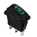 KCD3-103W GR/B Переключатель 1 кл. Перекидной влагозащищенный зеленый