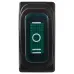 KCD3-103W GR/B Переключатель 1 кл. Перекидной влагозащищенный зеленый