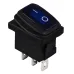 KCD1-2-101NW BL/B 220V Переключатель 1 кл. Вологозах. Синий с подсветкой