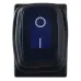 KCD1-2-101NW BL/B 220V Переключатель 1 кл. Вологозах. Синий с подсветкой