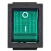 KCD2-201N GR/B 220V Переключатель 1 кл. Зеленый с подсветкой