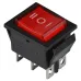 KCD2-203N R/B 220V Переключатель 1 кл. Перекидной красный с подсветкой