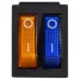 KCD2-2101N BL+YL/B 220V Перемикач 2 клав. жовтий+синій з підсвічуванням