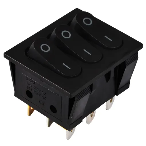 KCD2-3101 B/B Переключатель 3 кл. Черный