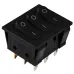 KCD2-3101 B/B Переключатель 3 кл. Черный