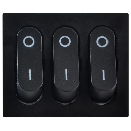 KCD2-3101 B/B Переключатель 3 кл. Черный