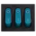 KCD2-3101N C3-BL/B 220V Переключатель 3 кл. Синий с подсветкой