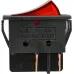 KCD2-6-201N R/B 30 А 220V Переключатель 1 кл. Красный с подсветкой