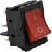 KCD2-6-201N R/B 30 А 220V Переключатель 1 кл. Красный с подсветкой