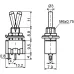 Тумблер MTS-101 ON-OFF 2Пол. 2Конт.