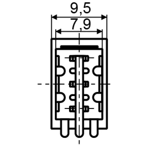 Тумблер MTS-103 ON-OFF-ON 3Пол. 3Конт.