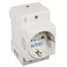 Розетка з заземленням AC30 2Р+РЕ