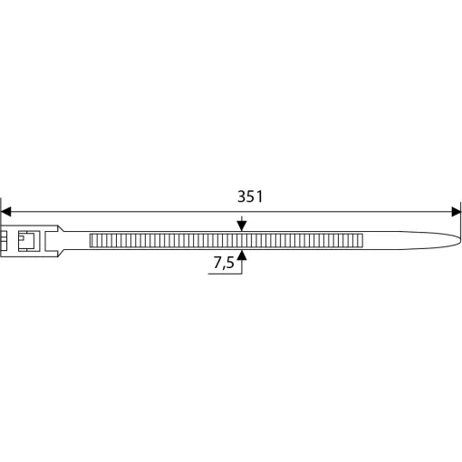 CHS-350RT (хомут багаторазовий) (100 шт.) CHS-350RT (хомут багаторазовий) (100 шт.)
