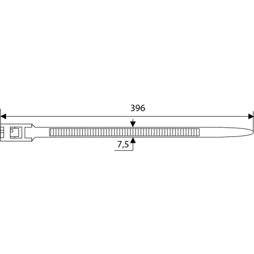 CHS-400RT (хомут багаторазовий) (100 шт.)