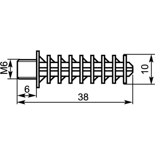 CTH-3B дюбель до SCP и SMT (100 шт.)