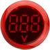 Круглый цифровой измеритель напряжения ED16-22VD 30-500В АС (красный)