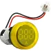 Круглый цифровой измеритель тока ED16-22AD 0-100A (желтый)