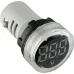 Круглый цифровой измеритель напряжения ED16-22VD 30-500В АС (белый)