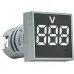 Квадратный цифровой измеритель напряжения ED16-22FVD 30-500В АС (белый)