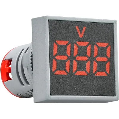 Квадратный цифровой измеритель напряжения ED16-22FVD 30-500В АС (красный) ACKO A0190010035 Квадратный цифровой измеритель напряжения ED16-22FVD 30-500В АС (красный) ACKO A0190010035