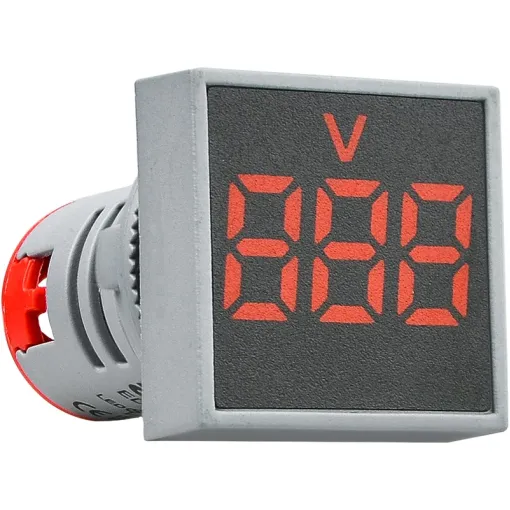 Квадратный цифровой измеритель напряжения ED16-22FVD 30-500В АС (красный)