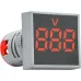 Квадратный цифровой измеритель напряжения ED16-22FVD 30-500В АС (красный)