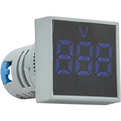 Квадратный цифровой измеритель напряжения ED16-22FVD 30-500В АС (синий) ACKO A0190010036 Квадратный цифровой измеритель напряжения ED16-22FVD 30-500В АС (синий) ACKO A0190010036