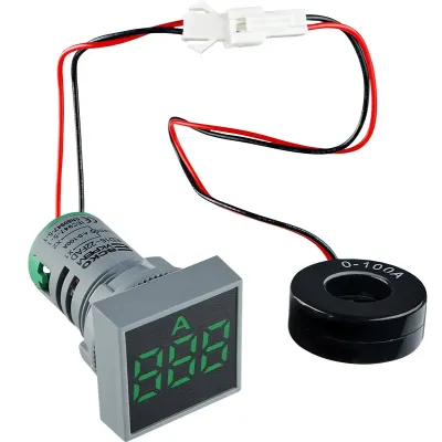 Квадратный цифровой измеритель тока ED16-22FAD 0-100A (зеленый) ACKO A0190010039 Квадратный цифровой измеритель тока ED16-22FAD 0-100A (зеленый) ACKO A0190010039