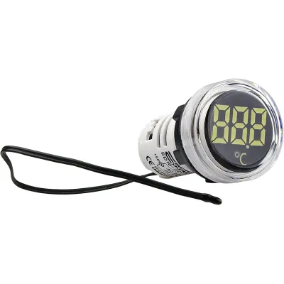 Круглый цифровой измеритель температуры ED16-22WD -25С - 150С (белый) ACKO A0190010042