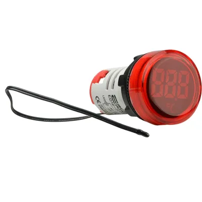 Круглый цифровой измеритель температуры ED16-22WD -25С - 150С (красный) ACKO A0190010043